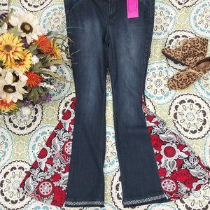 2627 Size 11J Ymi Wanna Betta Butt Stretch Upcycled Bell-Bottoms